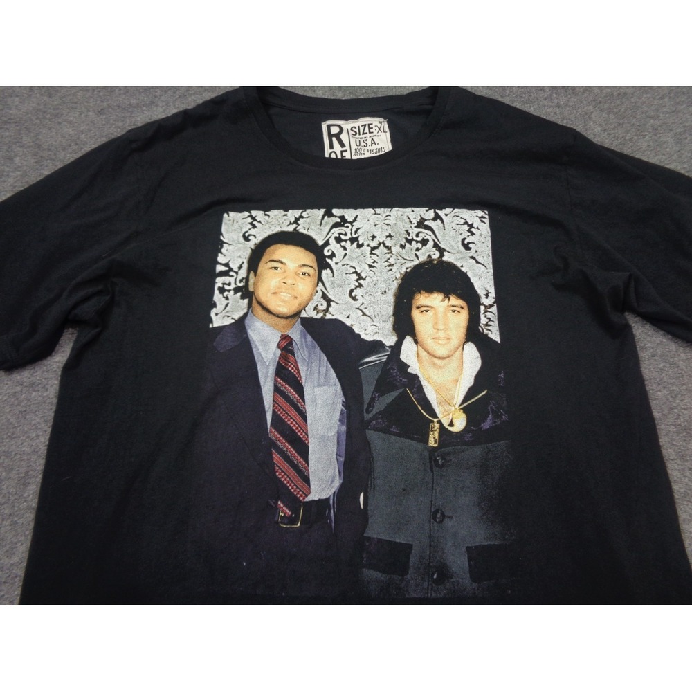 Roots Of Fight Elvis And Muhammad Ali Shirt Mens 4XL Graphic Short Sleeve Tee - Picture 2 of 13